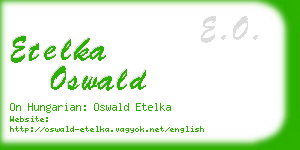 etelka oswald business card